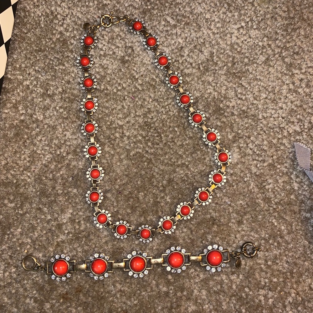 Set of JCrew Necklace & Bracelet- like new